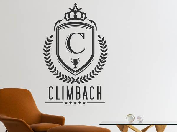 Wandtattoo Climbach Wappen