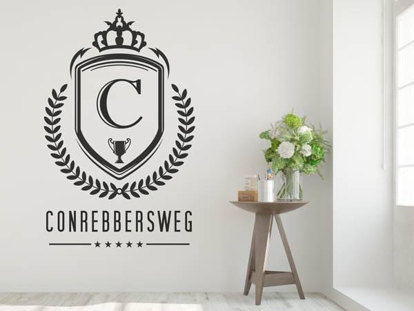 Wandtattoo Conrebbersweg Wappen