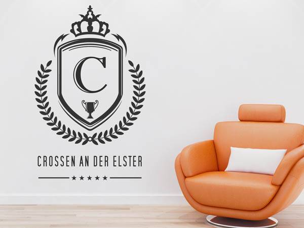 Wandtattoo Crossen an der Elster Wappen