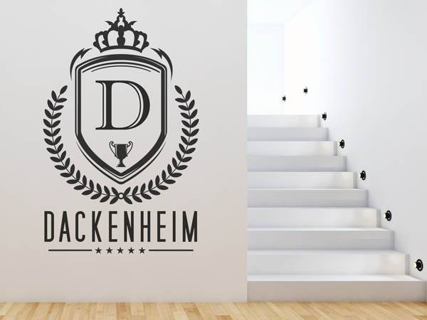 Wandtattoo Dackenheim Wappen