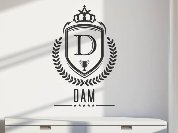 Wandtattoo Dam Wappen