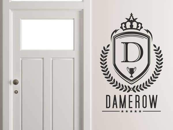 Wandtattoo Damerow Wappen