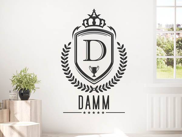 Wandtattoo Damm Wappen