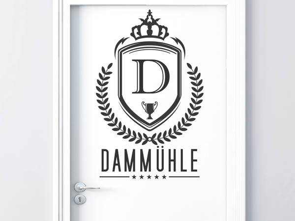 Wandtattoo Dammühle Wappen