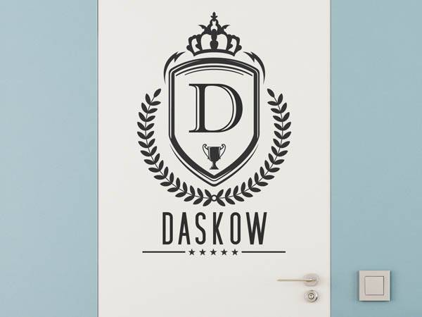 Wandtattoo Daskow Wappen
