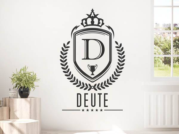Wandtattoo Deute Wappen