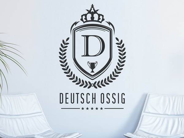 Wandtattoo Deutsch Ossig Wappen