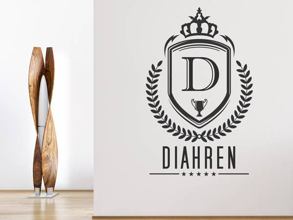 Wandtattoo Diahren Wappen