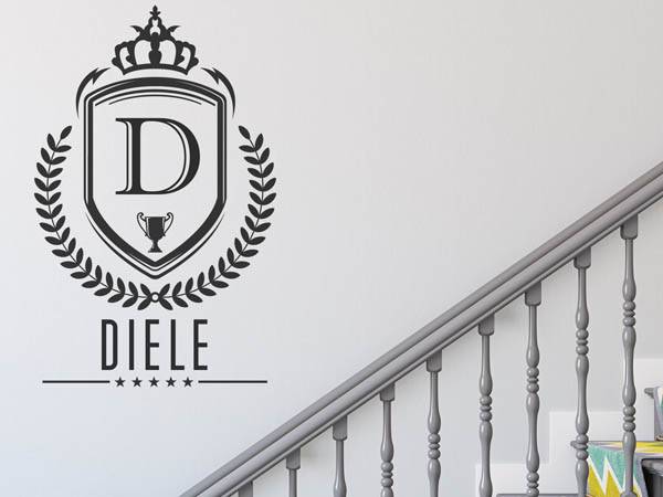 Wandtattoo Diele Wappen
