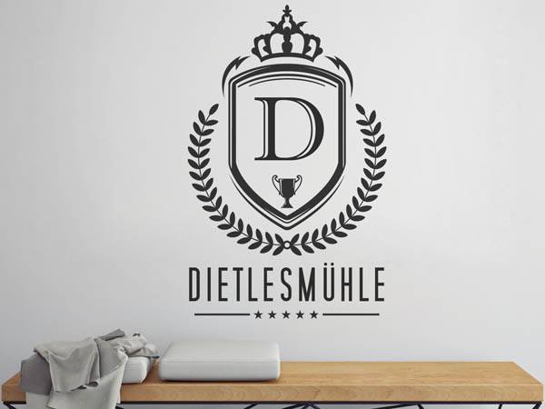 Wandtattoo Dietlesmühle Wappen