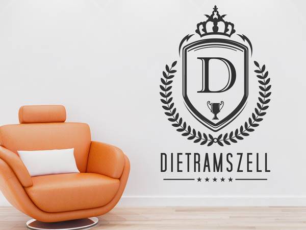 Wandtattoo Dietramszell Wappen