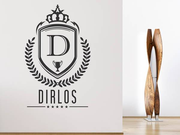 Wandtattoo Dirlos Wappen