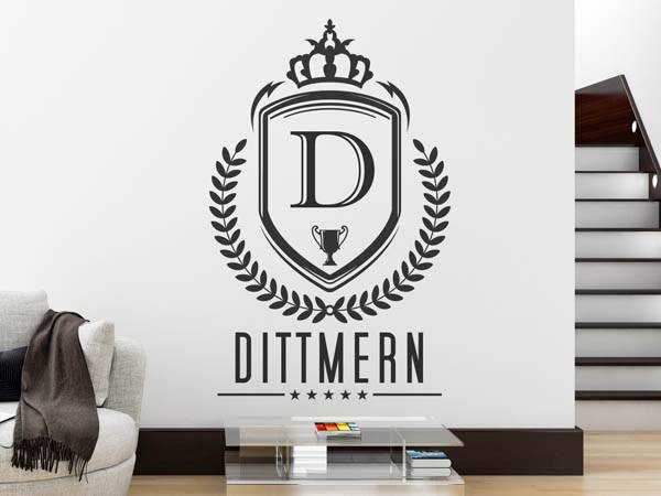 Wandtattoo Dittmern Wappen