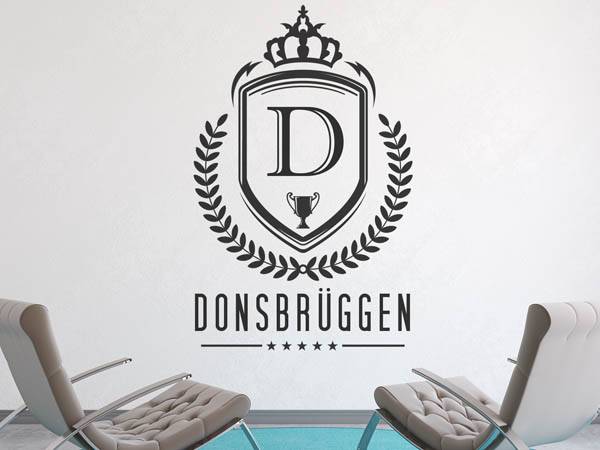 Wandtattoo Donsbrüggen Wappen
