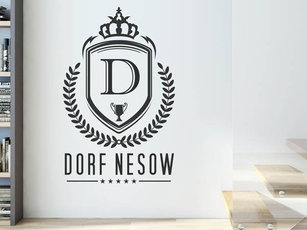Wandtattoo Dorf Nesow Wappen