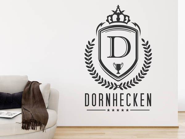 Wandtattoo Dornhecken Wappen