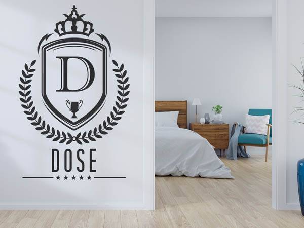 Wandtattoo Dose Wappen