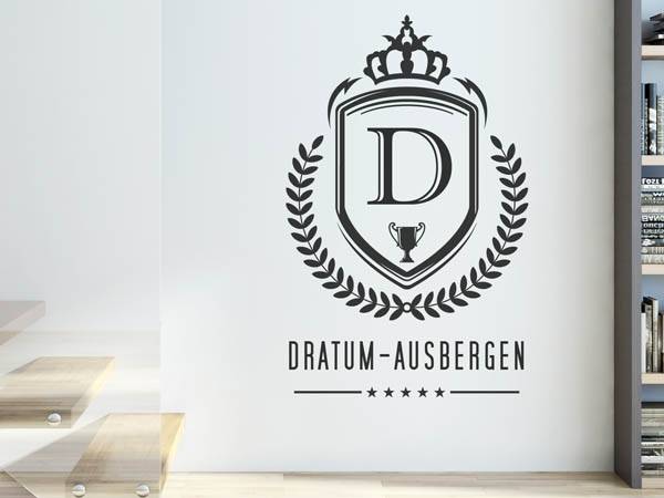 Wandtattoo Dratum-Ausbergen Wappen