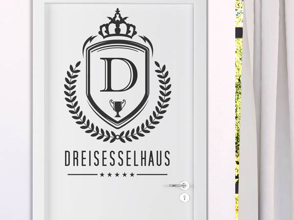 Wandtattoo Dreisesselhaus Wappen