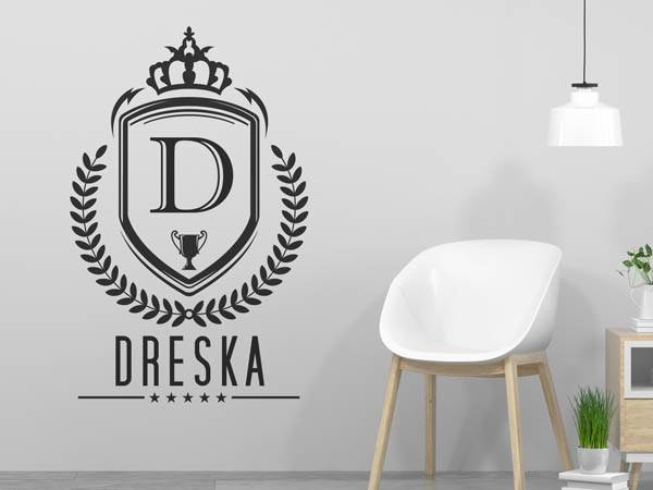 Wandtattoo Dreska Wappen