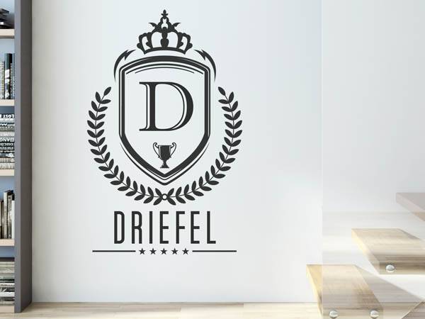 Wandtattoo Driefel Wappen