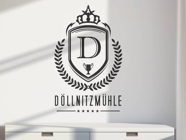 Wandtattoo Döllnitzmühle Wappen