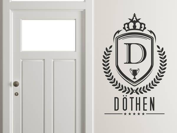 Wandtattoo Döthen Wappen