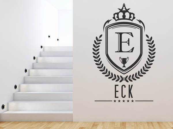 Wandtattoo Eck Wappen