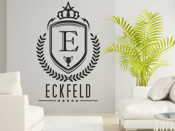Wandtattoo Eckfeld Wappen
