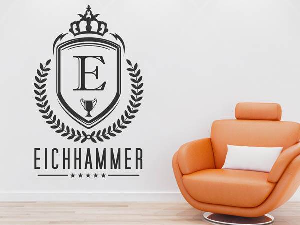 Wandtattoo Eichhammer Wappen