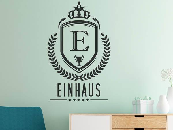 Wandtattoo Einhaus Wappen