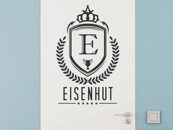 Wandtattoo Eisenhut Wappen