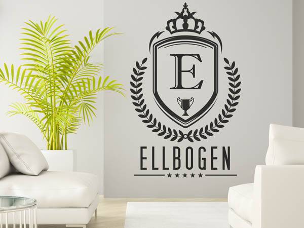 Wandtattoo Ellbogen Wappen