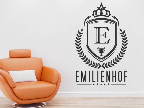 Wandtattoo Emilienhof Wappen