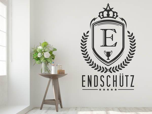 Wandtattoo Endschütz Wappen