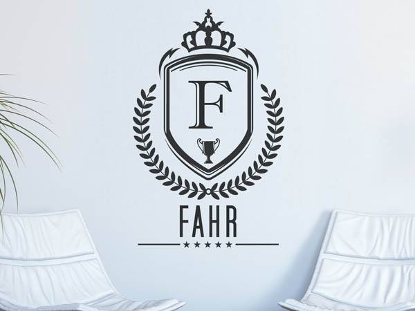 Wandtattoo Fahr Wappen