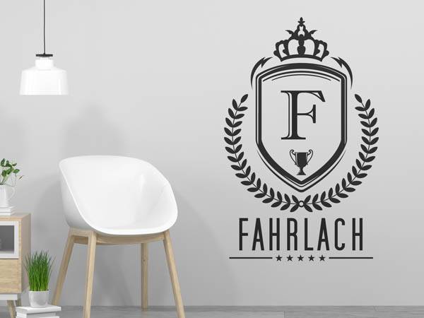 Wandtattoo Fahrlach Wappen