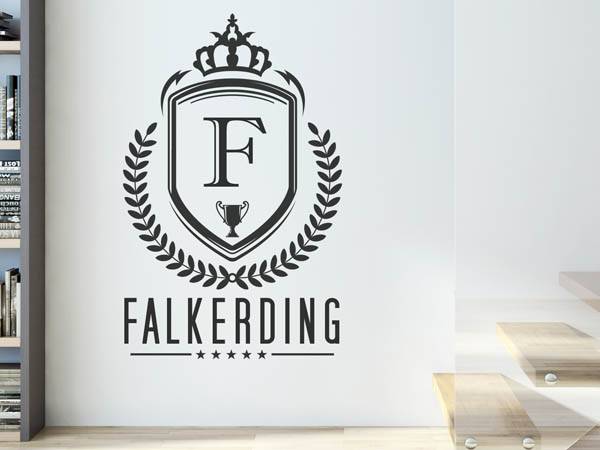 Wandtattoo Falkerding Wappen
