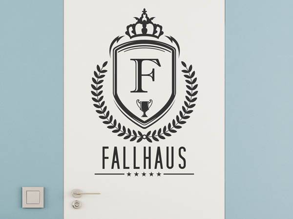 Wandtattoo Fallhaus Wappen