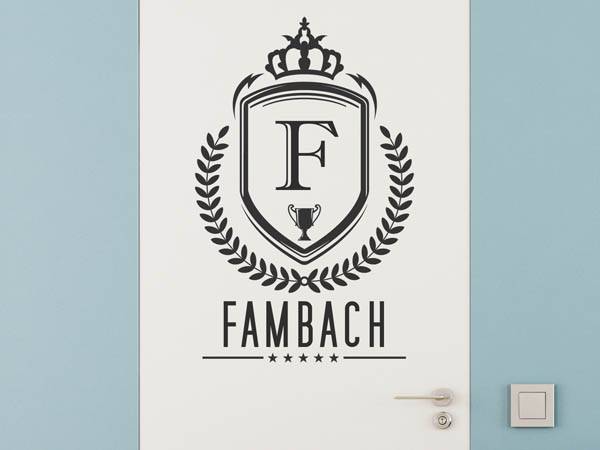 Wandtattoo Fambach Wappen
