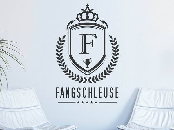 Wandtattoo Fangschleuse Wappen