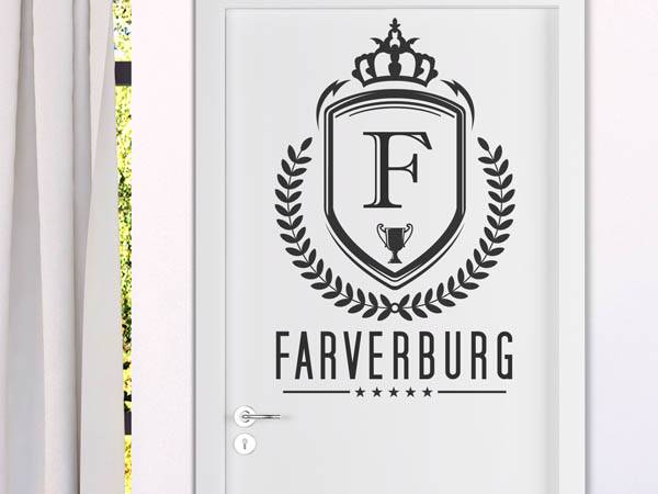 Wandtattoo Farverburg Wappen