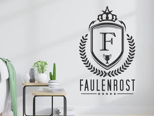 Wandtattoo Faulenrost Wappen