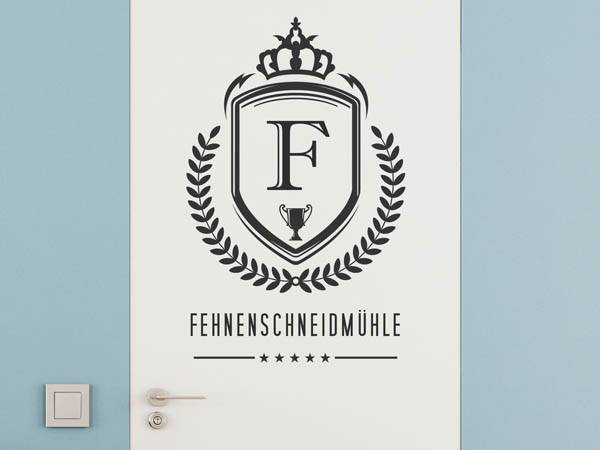 Wandtattoo Fehnenschneidmühle Wappen