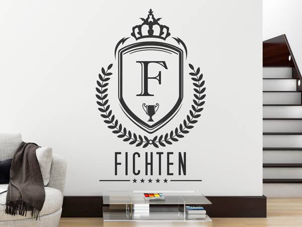 Wandtattoo Fichten Wappen