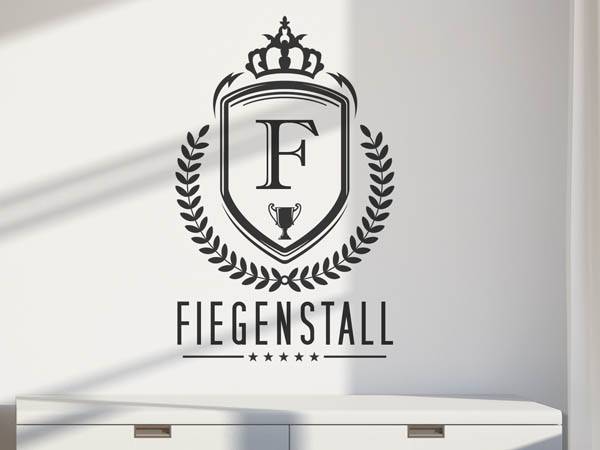 Wandtattoo Fiegenstall Wappen