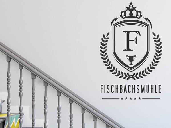 Wandtattoo Fischbachsmühle Wappen