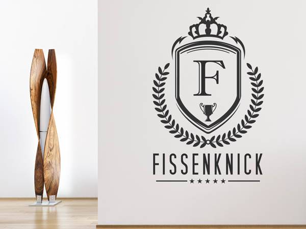 Wandtattoo Fissenknick Wappen