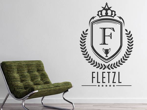 Wandtattoo Fletzl Wappen