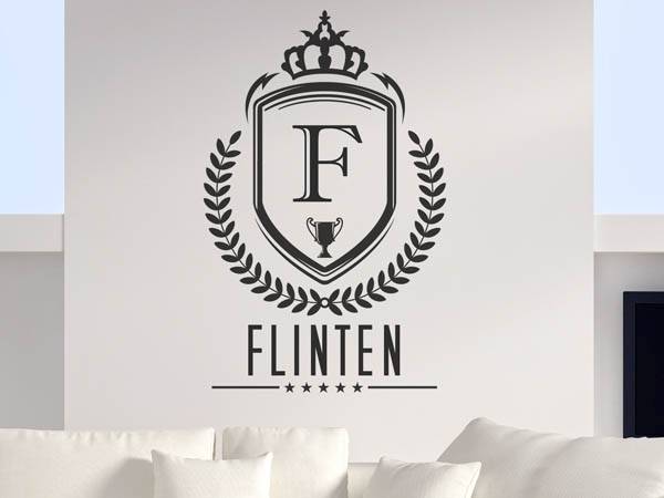 Wandtattoo Flinten Wappen